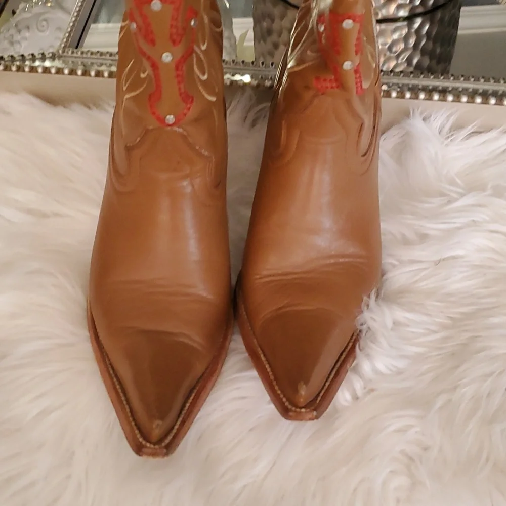 Jar women's brown cowboy Western boots size 7.5 - Picture 14 of 16